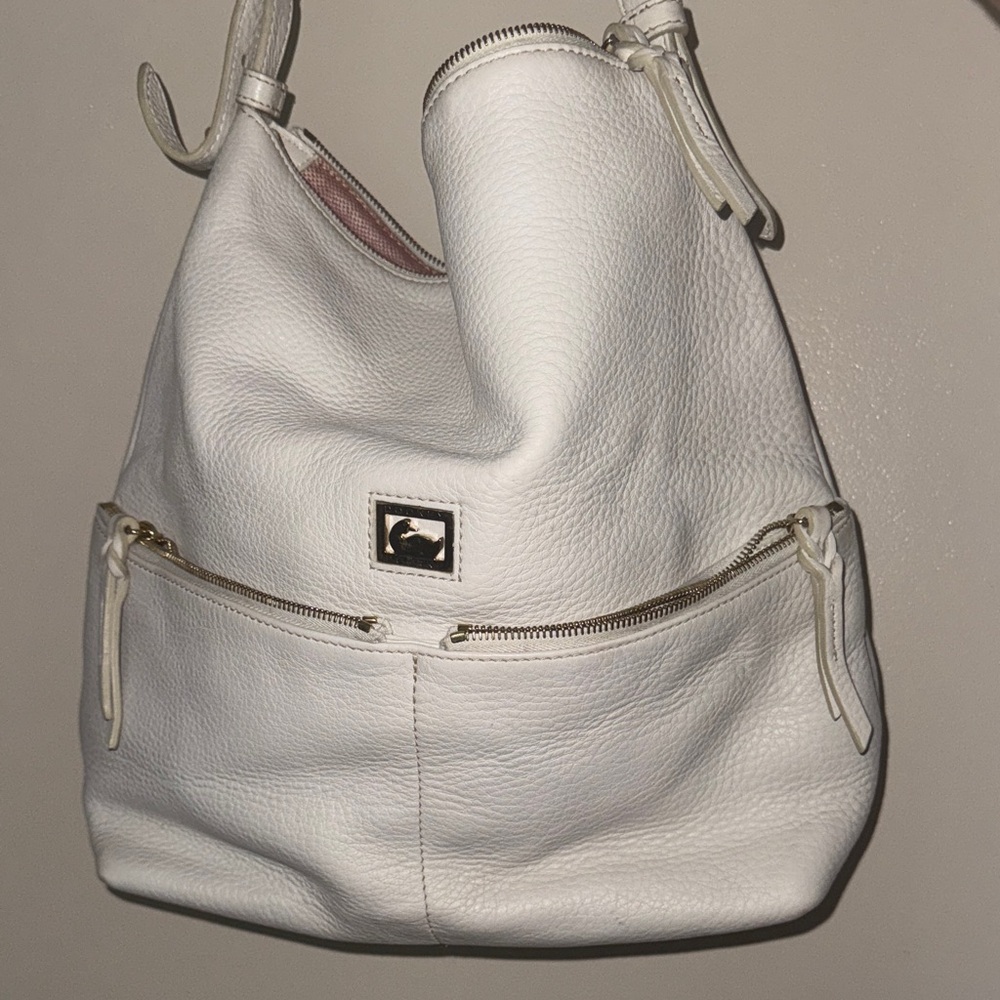 Dooney & Bourke White Leather Backpack